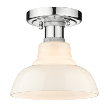 Golden 0305-FM CH-VMG - Yep by Golden Lighting Carver 1-light Flush Mount in Chrome